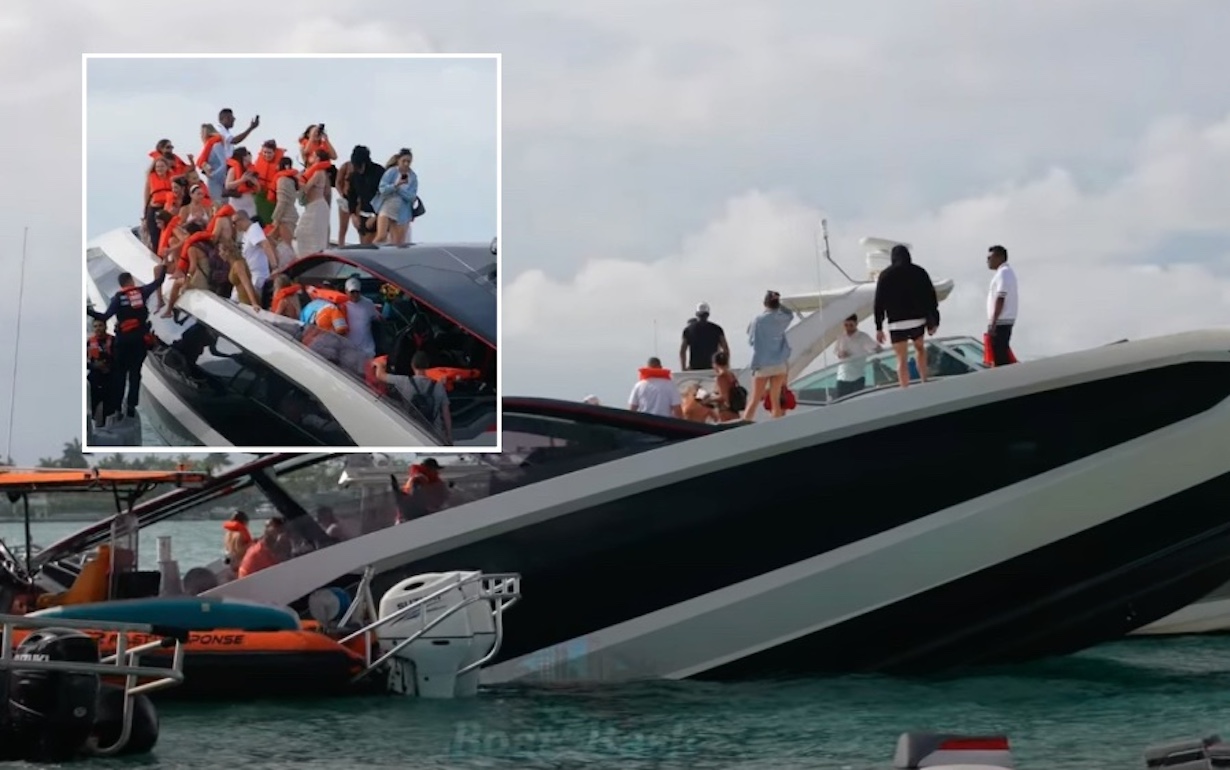 $4 Million Yacht Sinks Off Miami Beach During Wild Bikini Bash