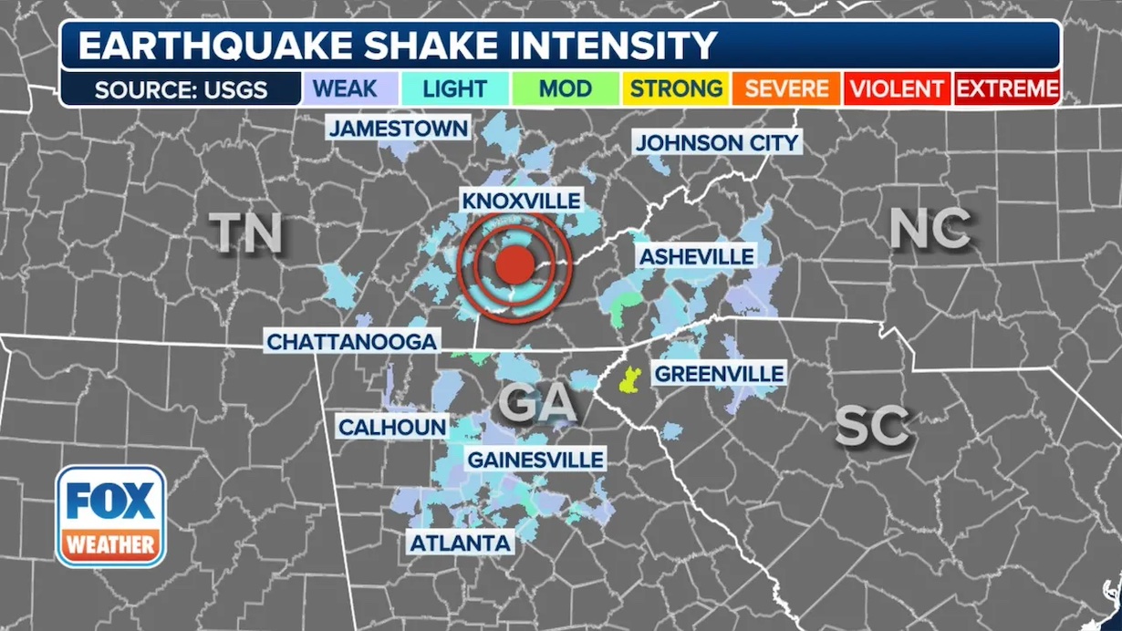 4.1-Magnitude Earthquake Hits Tennessee, Atlanta Feels Shaking (FOX News Atlanta)