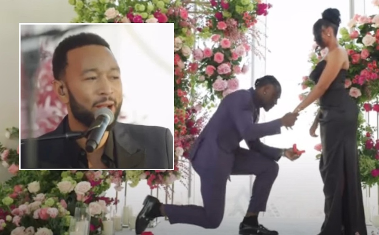 AJ Brown Proposes to Kelsey with John Legend’s Surprise Show