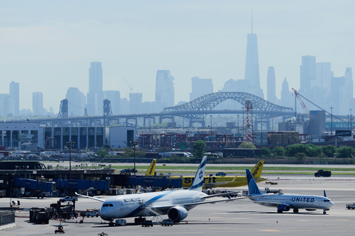 Air Traffic Controller Names Airport She Avoids Over Crash Fears (Photo: The New York City skyline is seen behind Newark Liberty International Airport in Newark, N.J., Wednesday, May 7, 2025. (AP Photo/Seth Wenig)