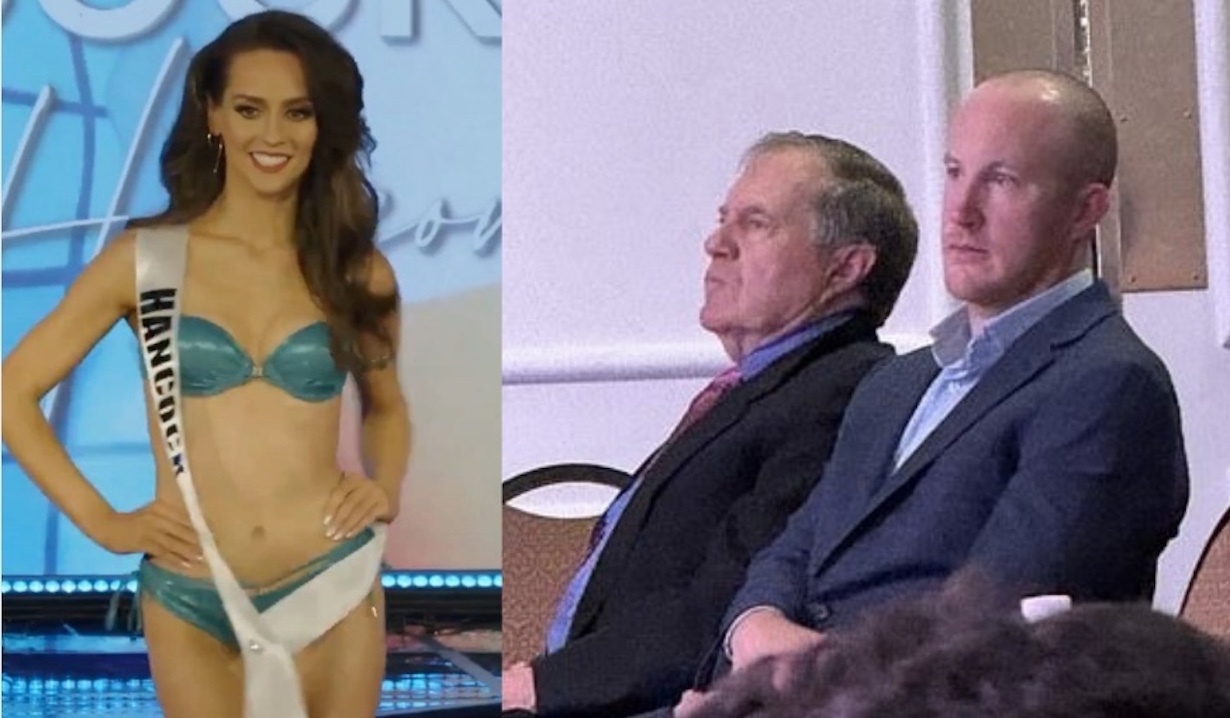 Belichick Rocks the Front Row at Miss Maine to Support Girlfriend (Photo: Pageantslive.com)