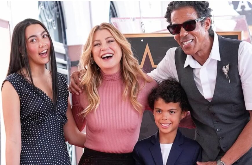 Ellen Pompeo Walk of Fame Event: Rare Family Appearance
