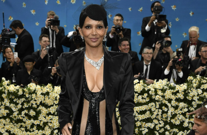 Halle Berry Stuns in Barely-There Dress at Met Gala 2025