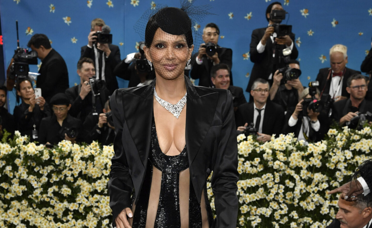 Halle Berry Stuns in Barely-There Dress at Met Gala 2025