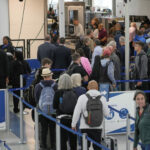 Newark Airport Disaster Sees No End As Troubles Continue (Photo: Travelers make their way through security at Newark Liberty International Airport in Newark, N.J., Monday, May 5, 2025. (AP Photo/Seth Wenig)