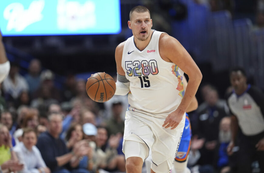 Nuggets-Thunder Game 7: Epic Battle Between Two Playoff Giants (Photo: Denver Nuggets center Nikola Jokic collects a loose ball in the first half of Game 6 in the Western Conference semifinals of the NBA basketball playoffs against the Oklahoma City Thunder Thursday, May 15, 2025, in Denver. (AP Photo/David Zalubowski)