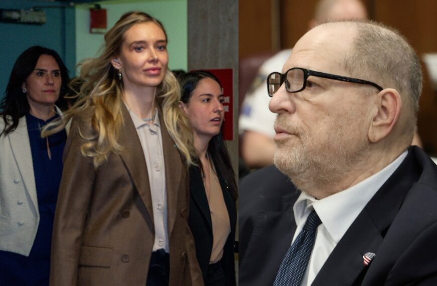 Polish Model Faces Accusations of Faking Weinstein Sex Assault (Photo: Harvey Weinstein accuser Kaja Sokola begins testimony in his sexual misconduct trial in New York, Thursday, May 8, 2025. (Steven Hirsch/New York Post via AP, Pool); Harvey Weinstein appears in state court in Manhattan for his retrial on Friday, May 9, 2025 in New York. (Jefferson Siegel/The New York Times via AP, Pool)