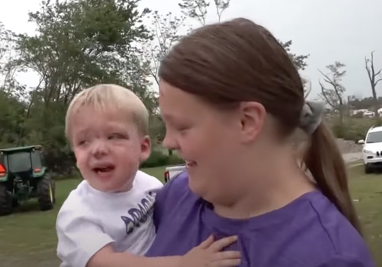 Kentucky Toddler Found Alive in Tornado Debris (Photo: WCNC/YouTube)