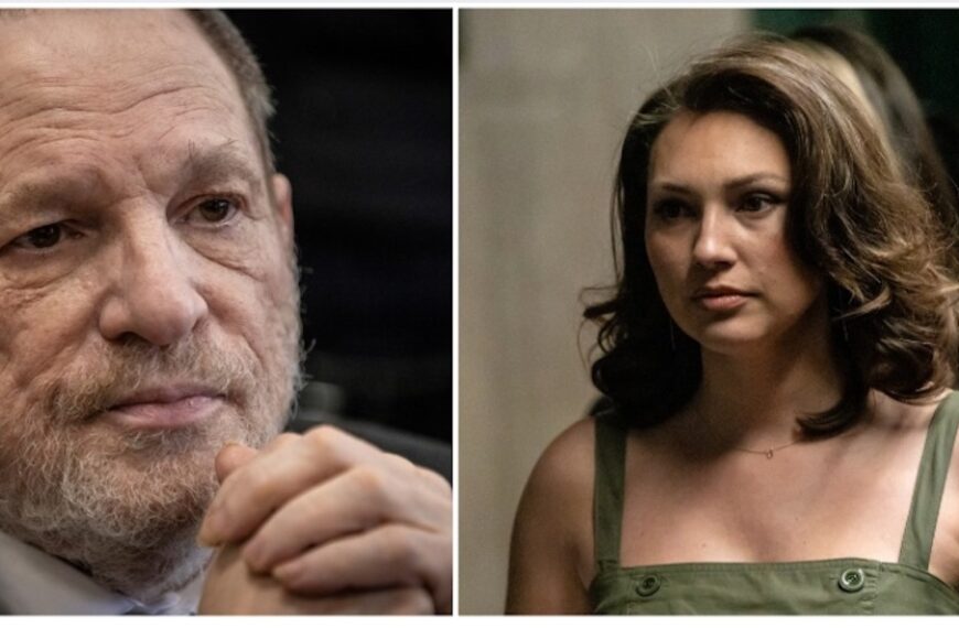 Weinstein Accuser Breaks Down Describing Hotel Rape in Court (Photo: Harvey Weinstein appears for his retrial in Manhattan Criminal Court, Monday, May 19, 2025, in New York. (AP Photo/Stefan Jeremiah, Pool); Actress Jessica Mann, left, arrives to testify in Harvey Weinstein's rape and sexual assault trial, Monday, May 19, 2025, in New York. (AP Photo/Stefan Jeremiah)