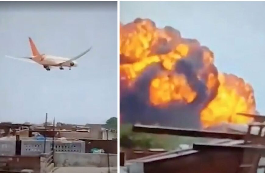 Air India Plane Crashes in Ahmedabad, All 240 Onboard Killed (Photo: NBC News/YouTube)