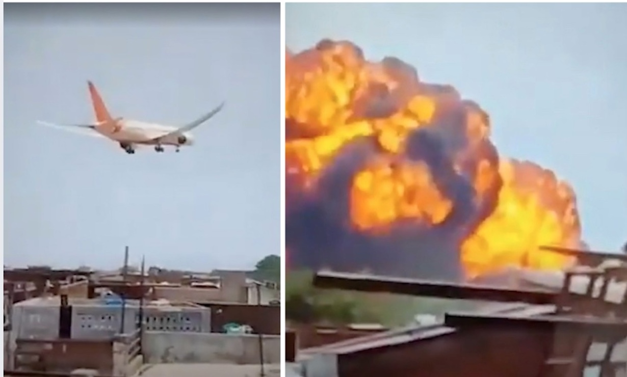 Air India Plane Crashes in Ahmedabad, All 240 Onboard Killed (Photo: NBC News/YouTube)