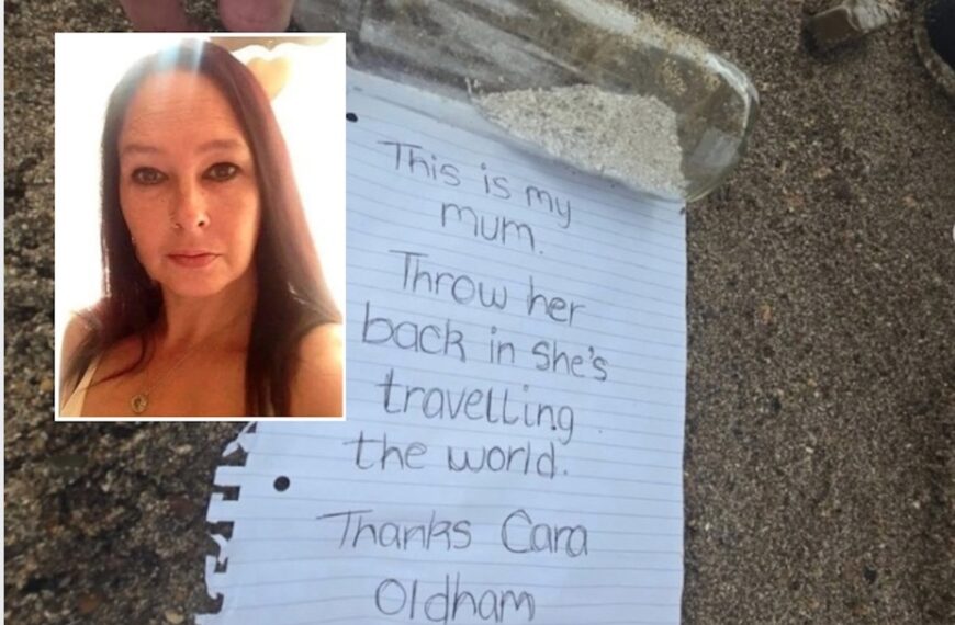 Beachgoer Finds Ashes in Bottle with Daughter’s Loving Note (Photo: Cara Melia)