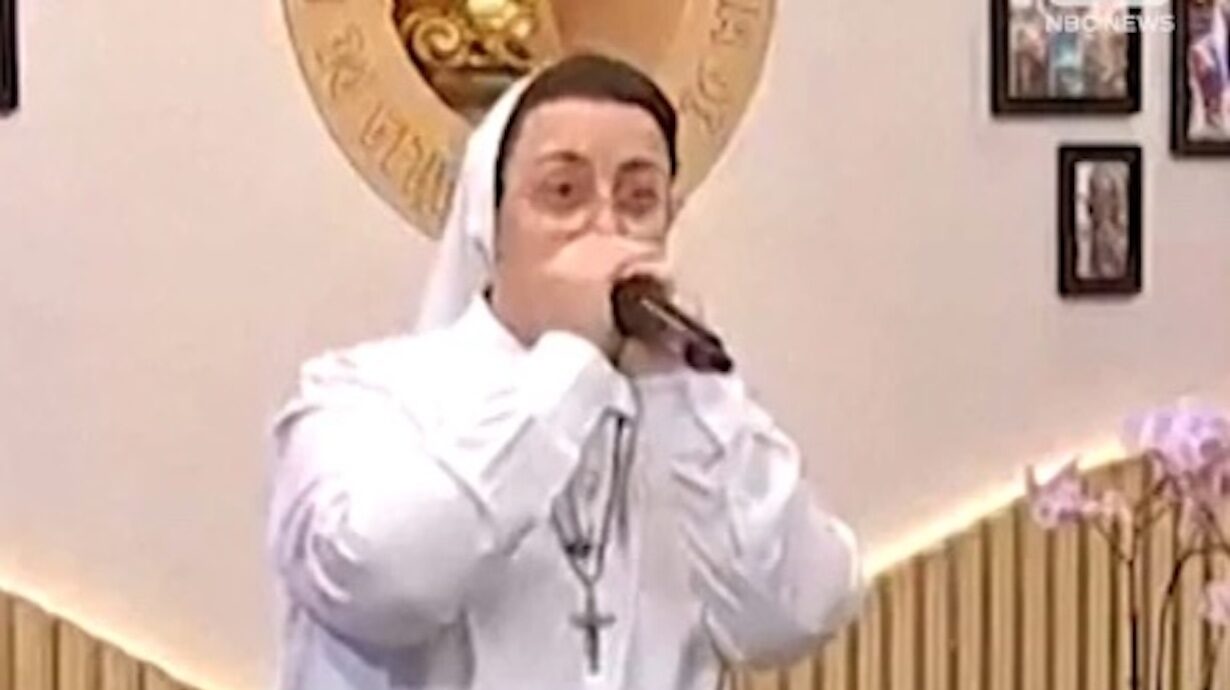 Brazilian Nun Goes Viral After Beatboxing on Live TV Show! (TikTok)