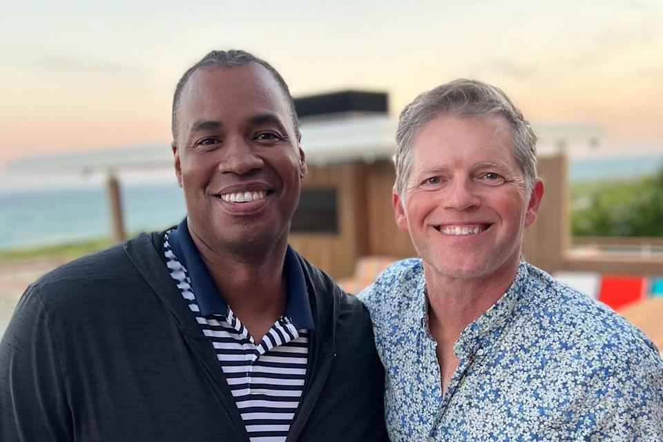 First Openly Gay NBA Player Jason Collins Weds Partner in Texas (Photo: Jason Collins (left) married Brunson Green in Austin, Texas (jasoncollins_98/Instagram)