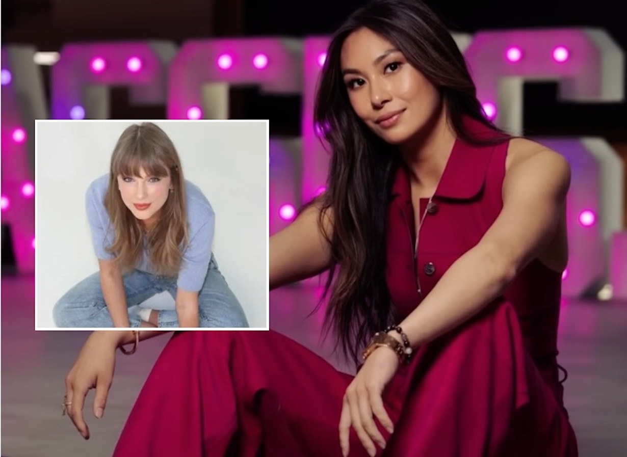 Lucy Guo: Woman Beating Taylor Swift in Billionaire Race (Photo: Forbes/YouTube; Taylor Swift/Instagram)