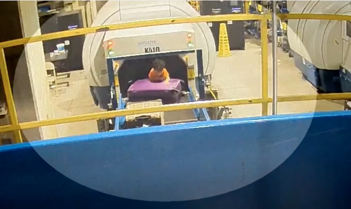 Panic at Newark Airport: Toddler Vanishes on Baggage Belt! (Photo: WFAA/YouTube; 2019)