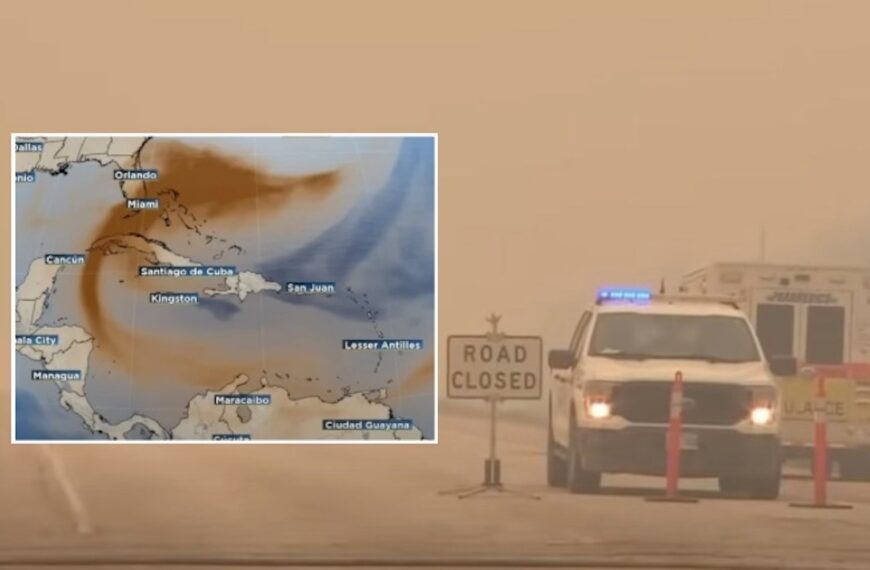 Saharan Dust Hits Florida, Poor Air Quality Puts Millions at Risk! (Photo: CBS News; Just Wetter/YouTube)