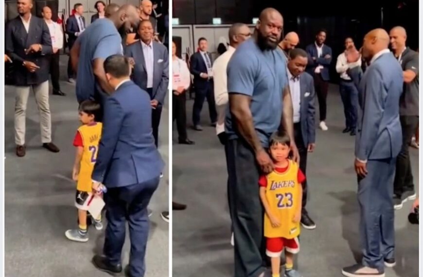 Shaq Stops Security to Embrace Boy Who Tried to Hug Him (Photo: TSN)