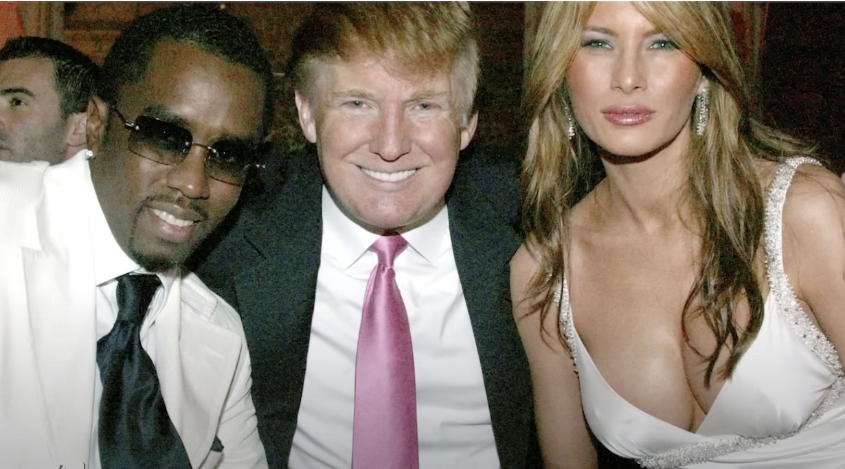 Trump & Diddy: Could the President Let Him Walk Free? (Photo: Access Hollywood/YouTube)