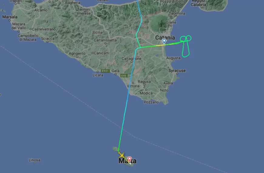 Upset Lufthansa Pilot Sketches Penis in Sky After Denied Landing (Photo: Flight Radar)