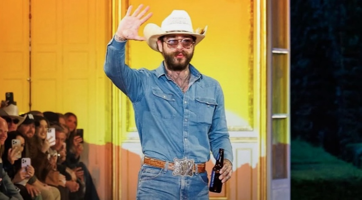 Post Malone Debuts His Fashion Line with Horse on Runway