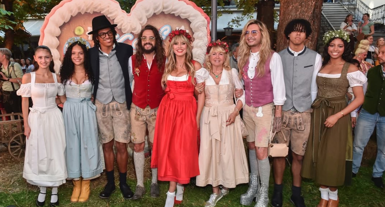 Heidi Klum Shares Rare Photo with Kids at Munich Festival