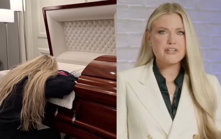 Erika Kirk Falls Across Husband’s Casket in Final Farewell