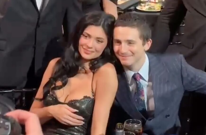 Timothee Chalamet and Kylie Jenner at Critics Choice Awards